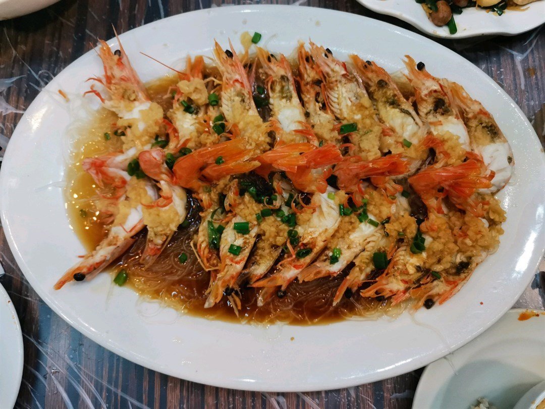 Steamed Shrimp with Garlic Vermicelli